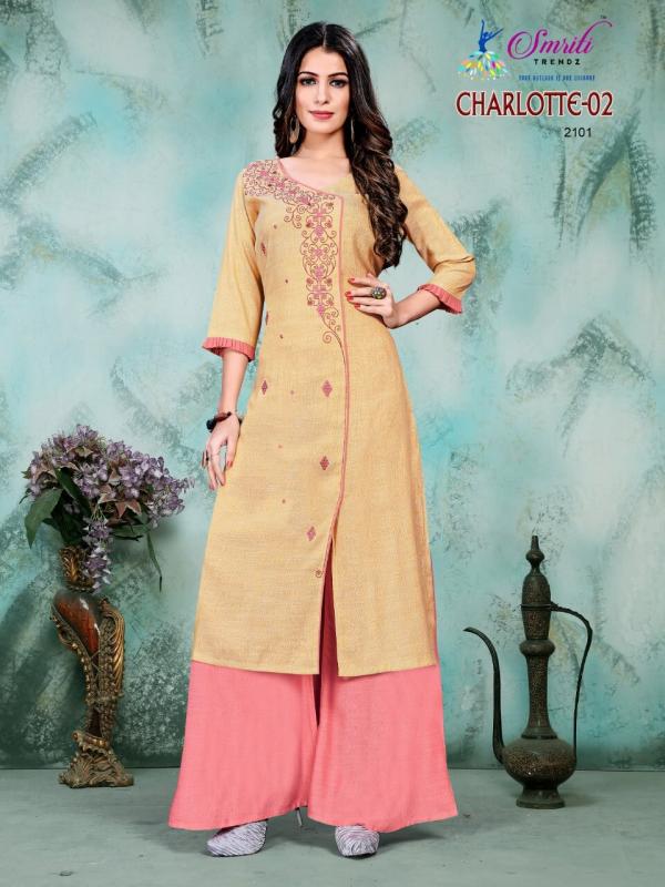 Smriti Trendz Charlotte 2 Rayon Kurti With Plazzo